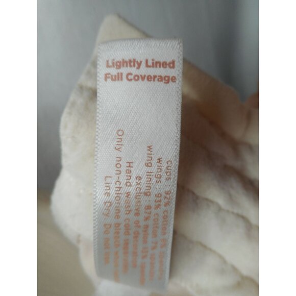 Cacique 46G Bra Cotton underwire lightly lined full coverage beige - Picture 3 of 5